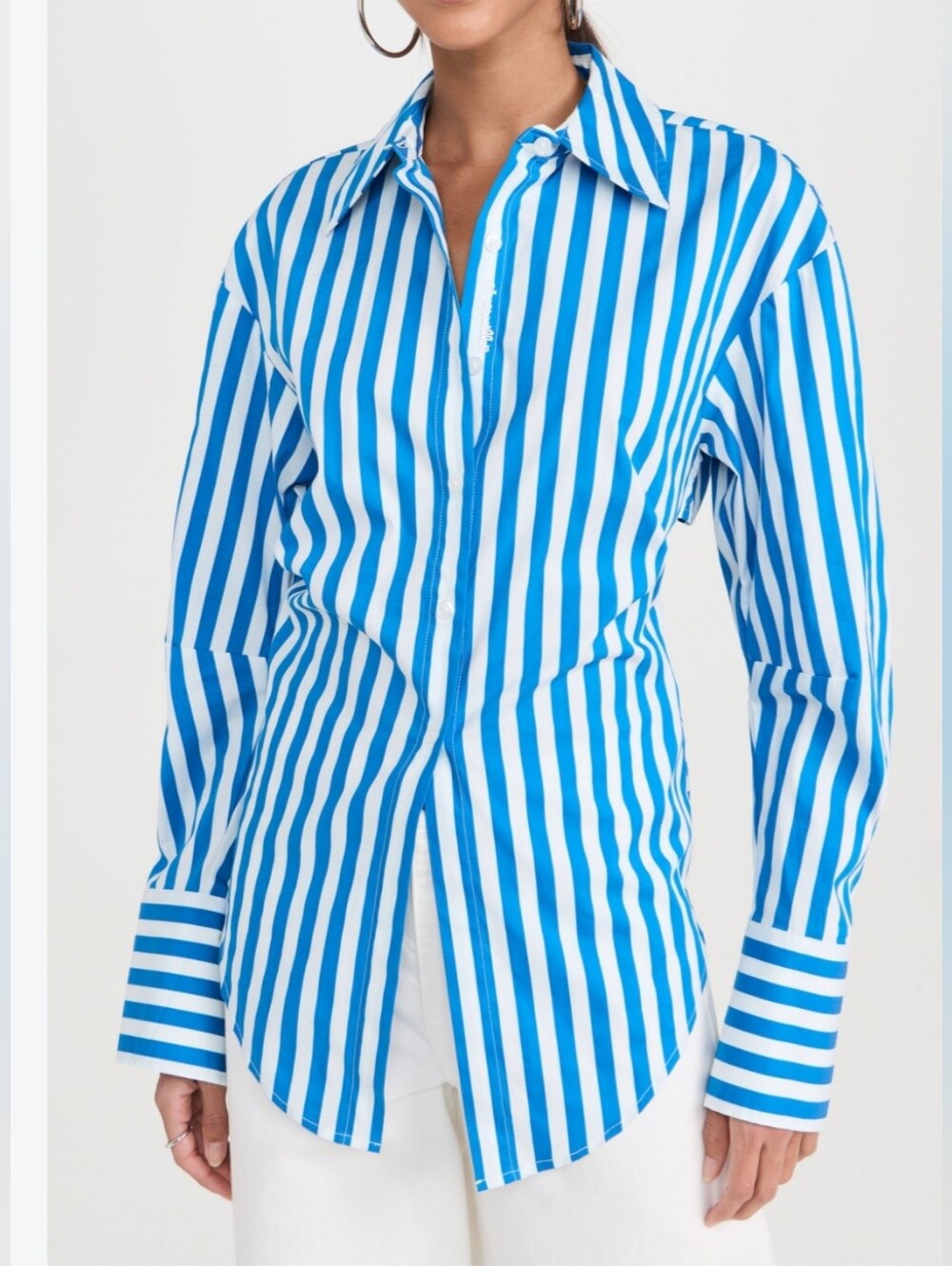 Simon Miller Loch Striped Button Up Poplin Shirt